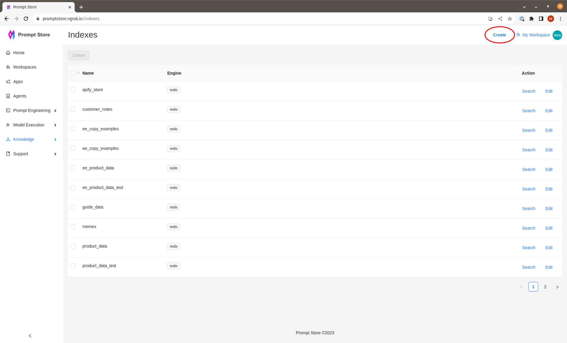 Index List