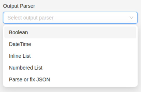 Output Parsers