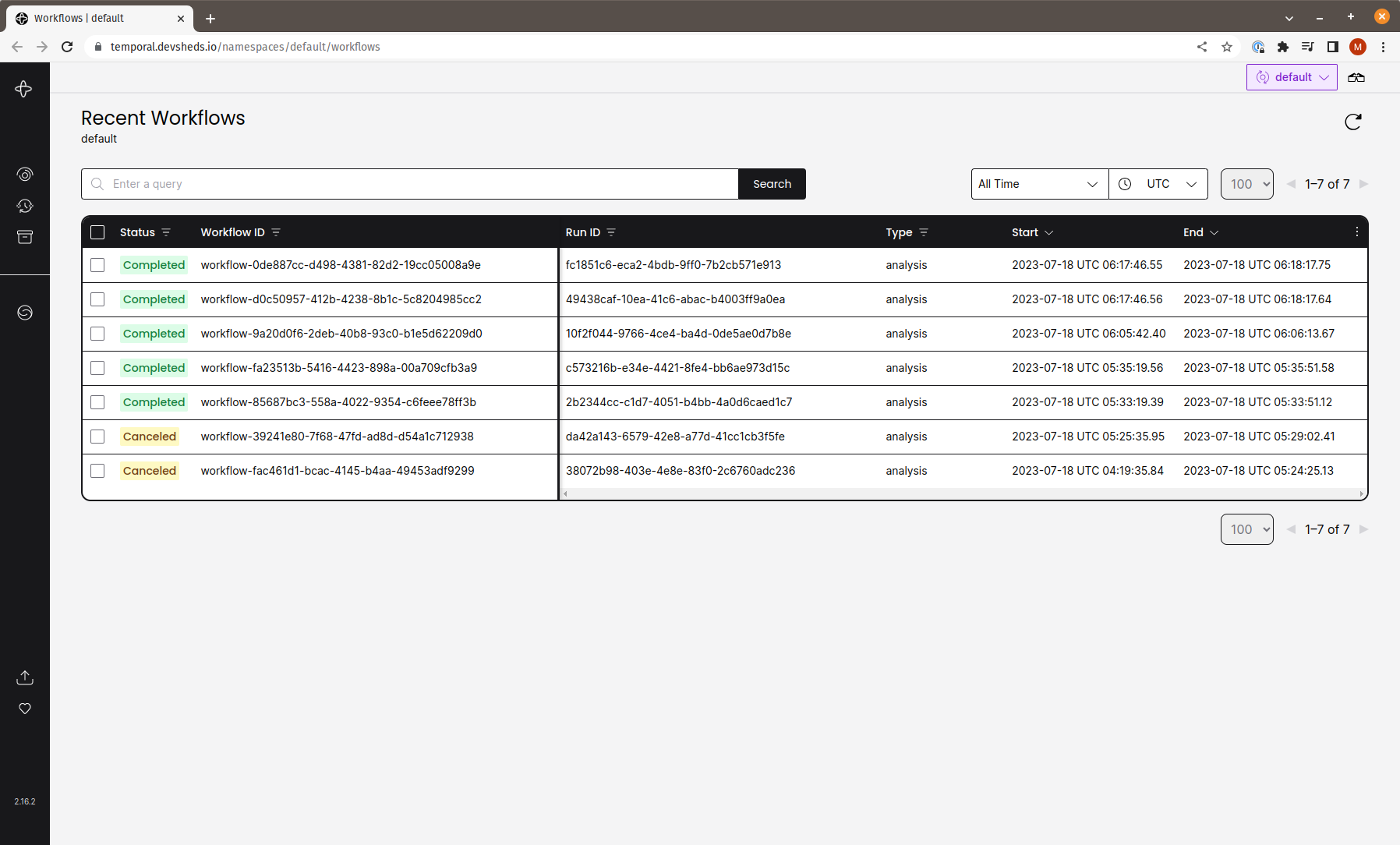 Temporal Screenshot